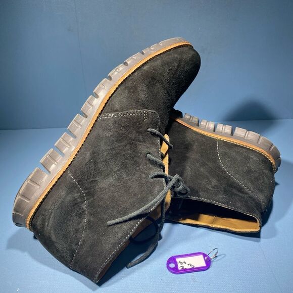 Cole Haan Zerogrand Men’s sz 10 C13723 Black Suede Leather Desert Boot High Top - Picture 1 of 8